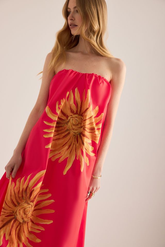 Vestido Maxi Floral sin Tirantes Verona de The Wolf Gang #2