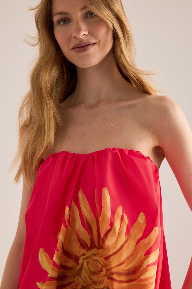 Vestido Maxi Floral sin Tirantes Verona de The Wolf Gang #3