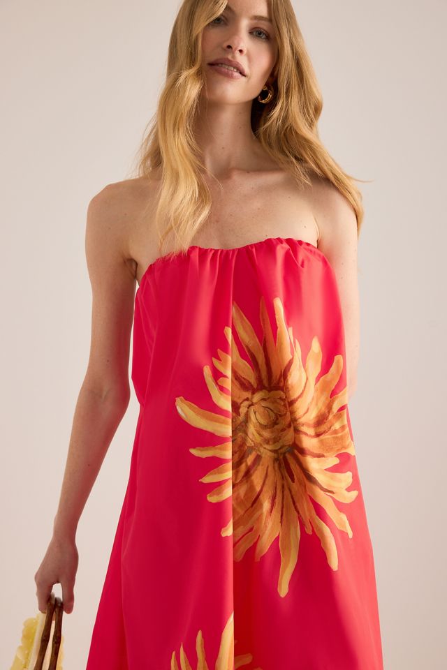Vestido Maxi Floral sin Tirantes Verona de The Wolf Gang #4