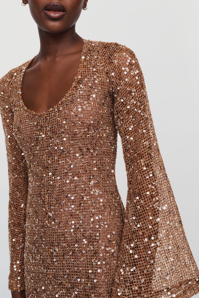 The Wolf Gang Tierra Sequin Midi Dress #1