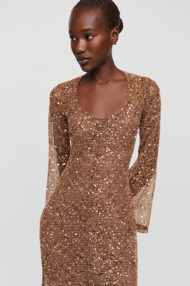 The Wolf Gang Tierra Sequin Midi Dress #3