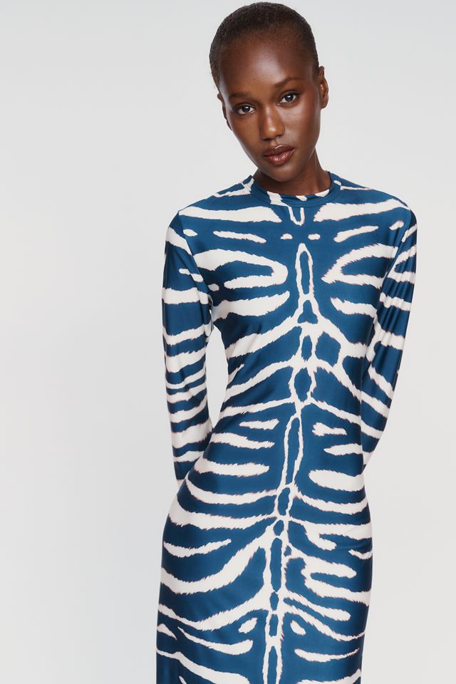 Especia Animal Print Fitted Maxi Dress #1