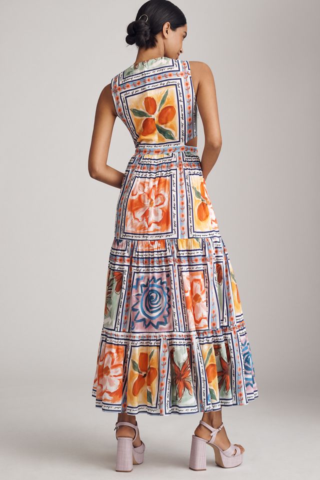 Lingua Franca Marcia Sleeveless A-Line Maxi Dress #1