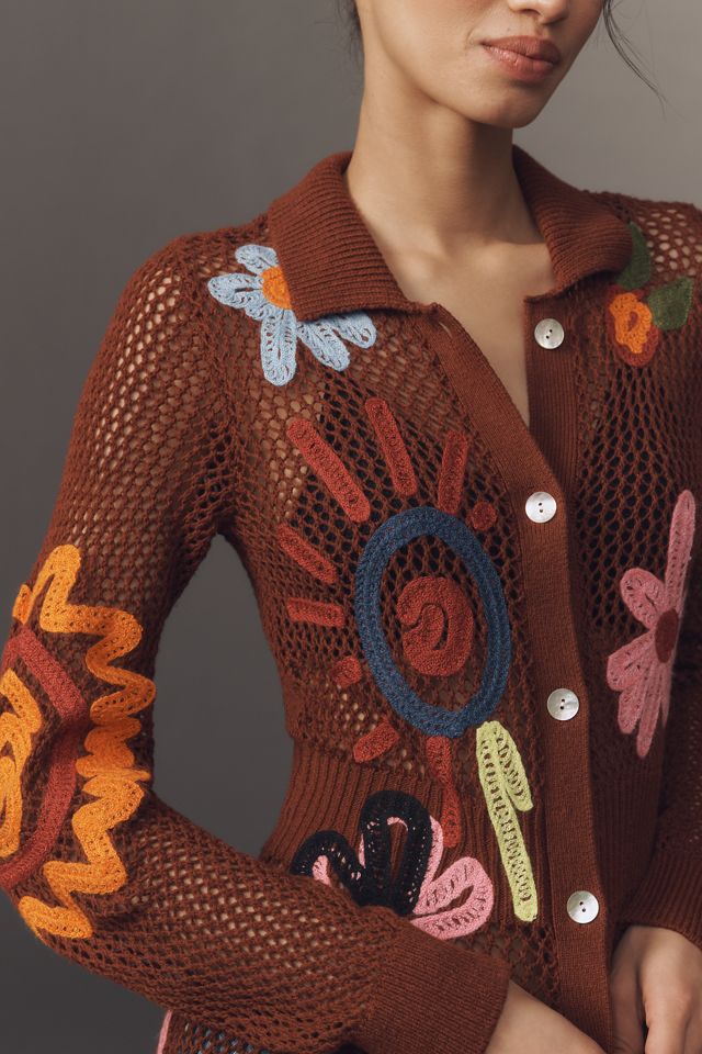 Lingua Franca Onar Embroidered Midi Shirt Dress #3