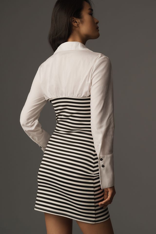 Maeve Fitted Twofer Mini Dress #1