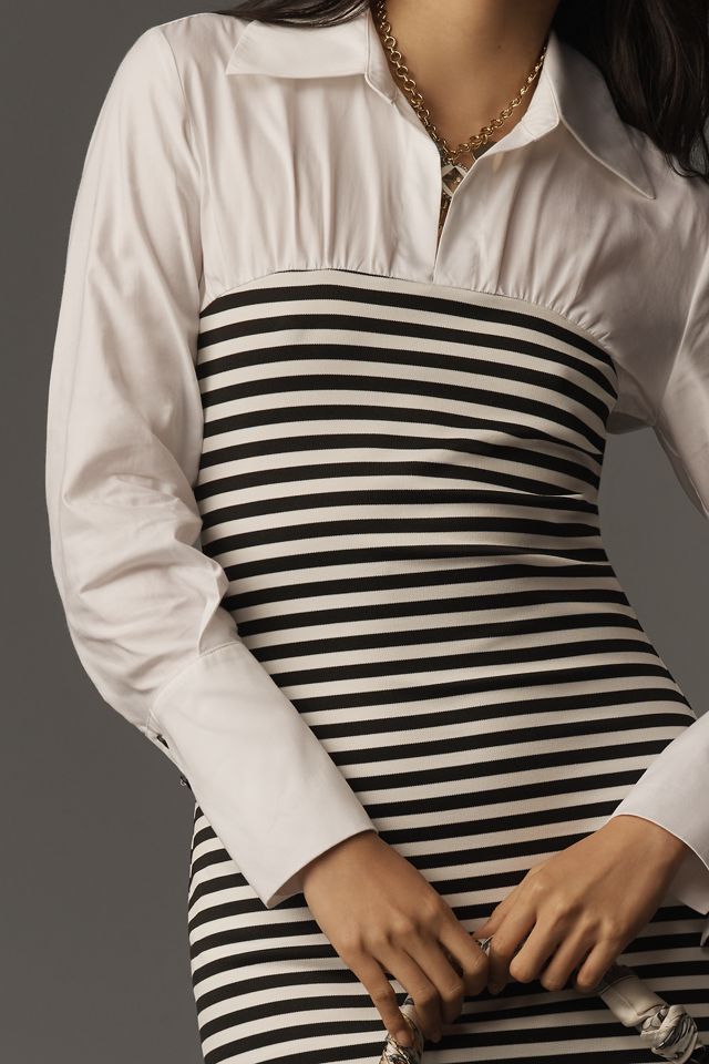 Maeve Fitted Twofer Mini Dress #3