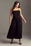 By Anthropologie Square-Neck Twofer Midi Dress
