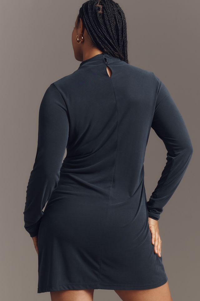 By Anthropologie Long-Sleeve Gathered Mini Dress #5