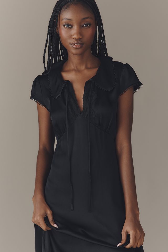 By Anthropologie Collared Short-Sleeve Midi Dress #2