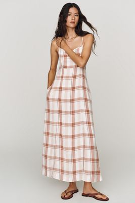 blue green maxi dress Santiago Cut-Out Ruffle Maxi Dress Sage L