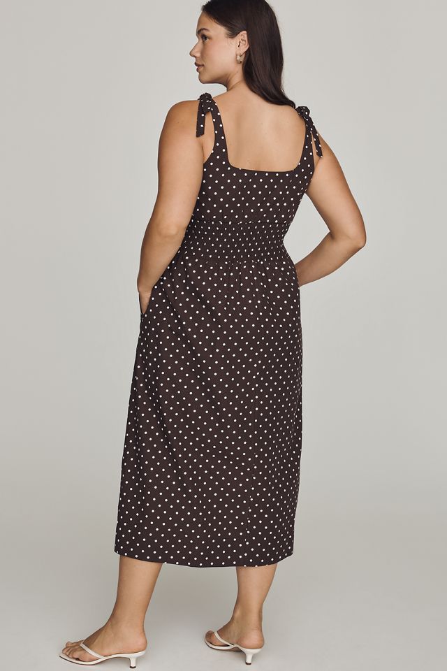 Maeve 100% Cotton Smocked Midi Dress #7