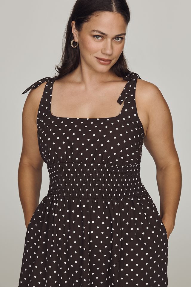 Maeve 100% Cotton Smocked Midi Dress #8