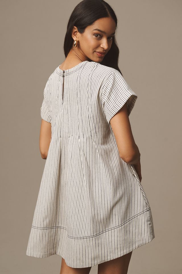 Pilcro Short-Sleeve Denim Mini Swing Dress #4