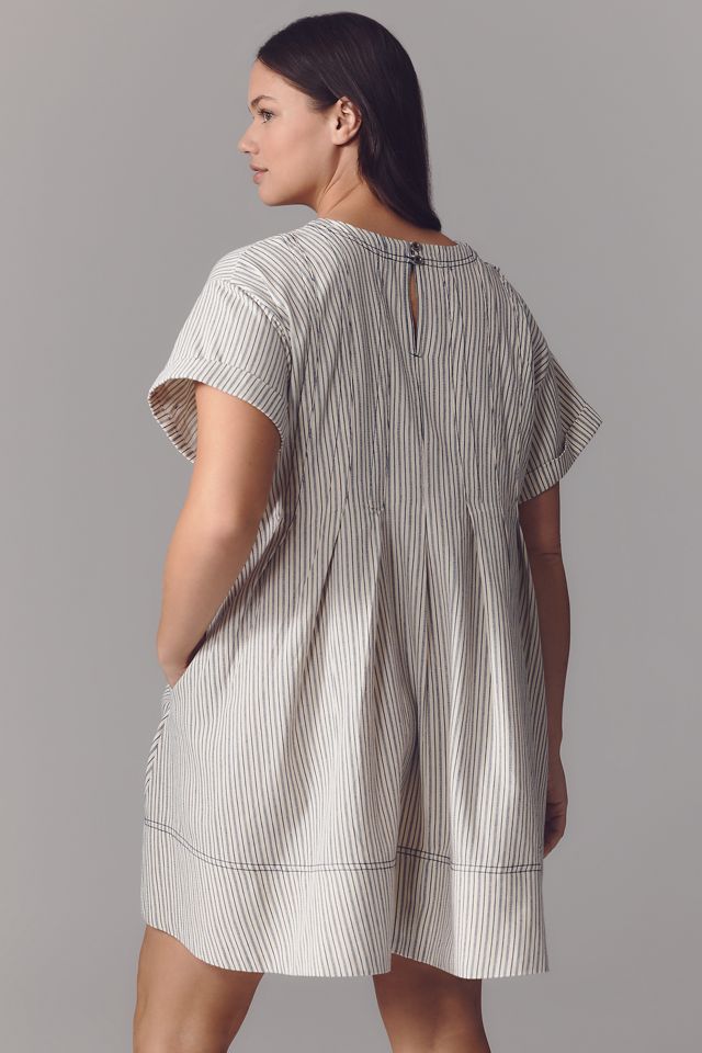 Pilcro Short-Sleeve Denim Mini Swing Dress #1