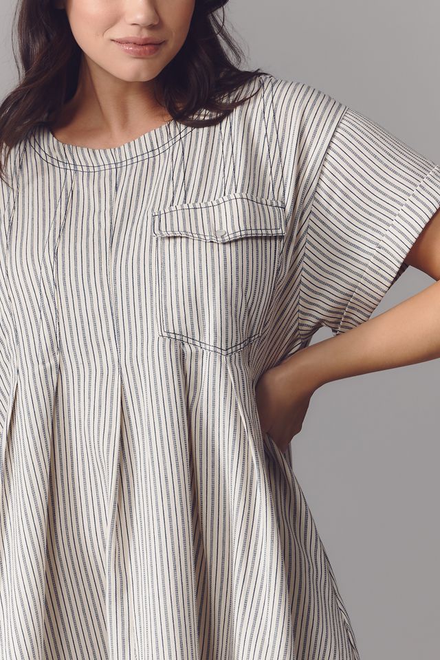 Pilcro Short-Sleeve Denim Mini Swing Dress #2