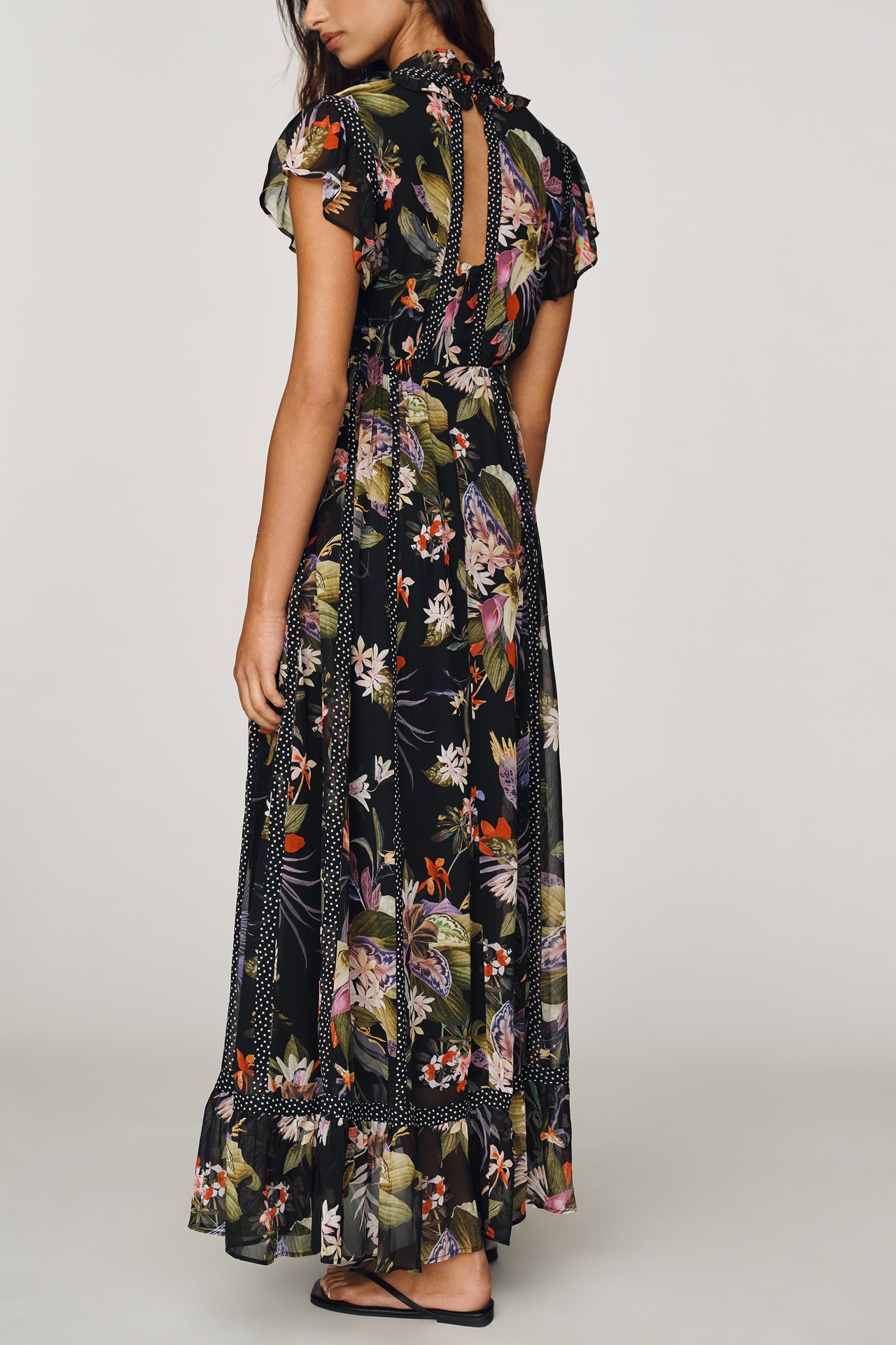 Maeve Short-Sleeve V-Neck Midi Dress