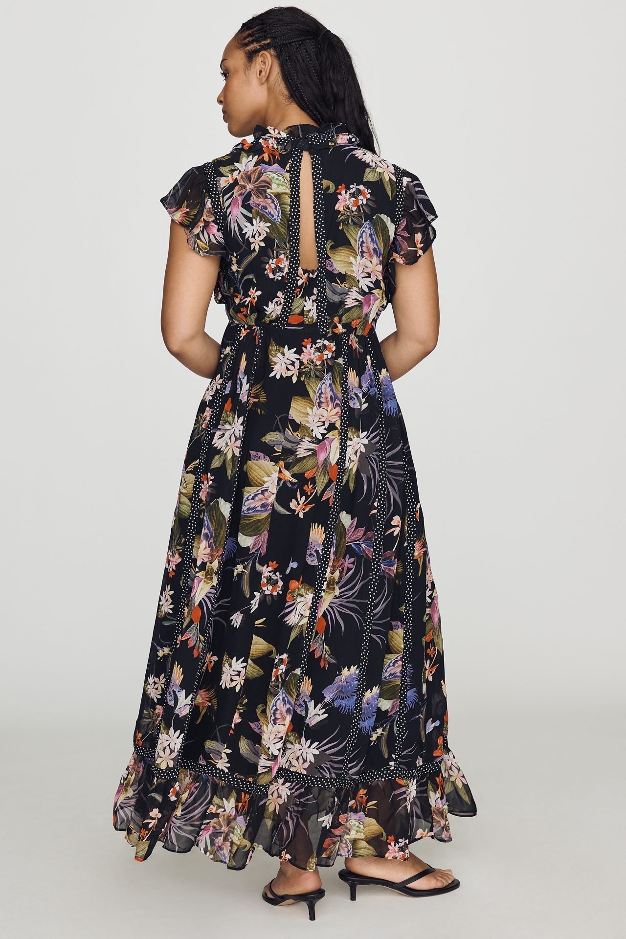 Maeve Short-Sleeve V-Neck Midi Dress