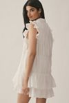 By Anthropologie Sleeveless Ruffle Mini Shirt Dress