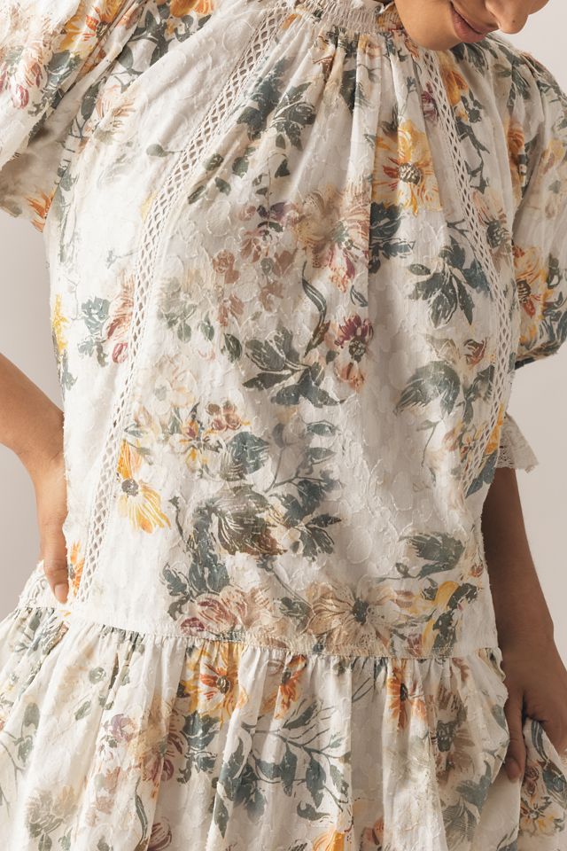 Pilcro Short-Sleeve Mock-Neck Ruffle Mini Dress #4