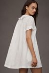 The Keira Collared Button-Front Mini Dress by Pilcro