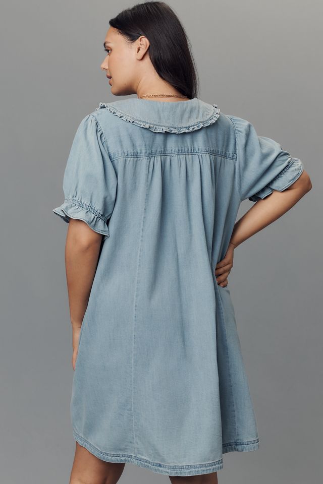 El Vestido Mini de Botones con Cuello Keira de Pilcro #1
