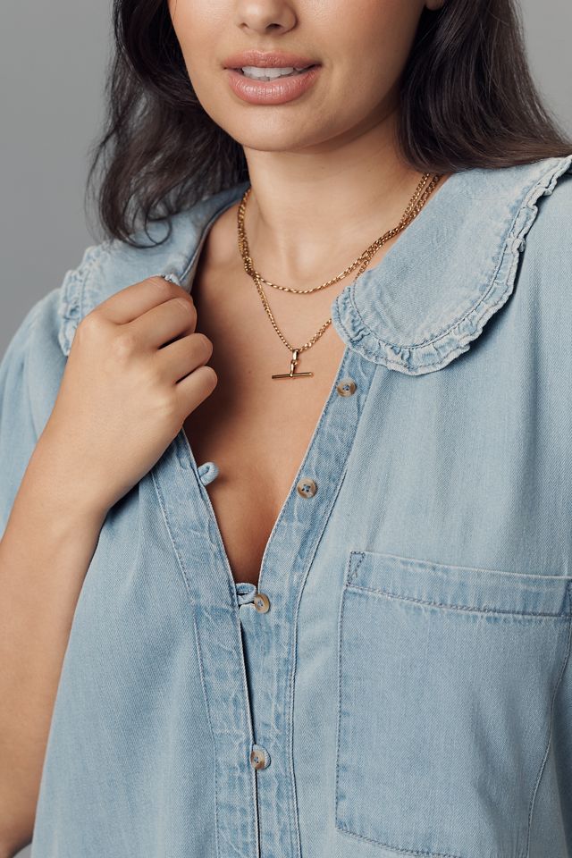 El Vestido Mini de Botones con Cuello Keira de Pilcro #2