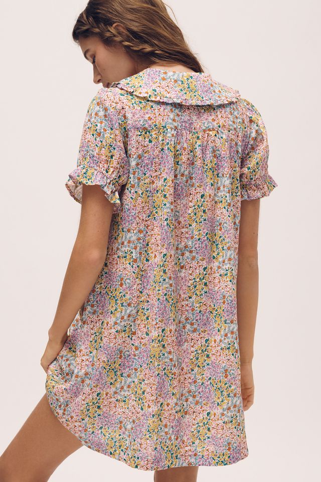 The Pilcro Keira Collared Button-Front Mini Dress #2