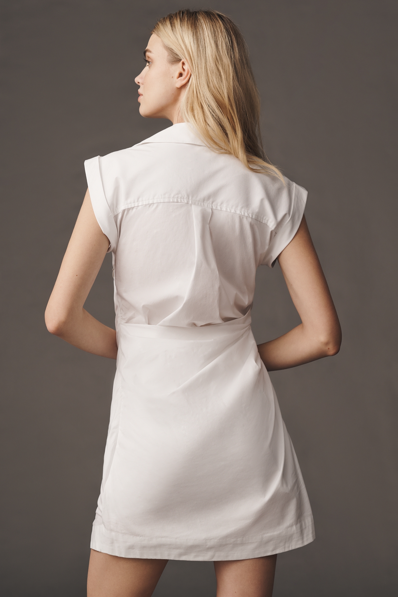 Maeve Mini Wrap Shirt Dress
