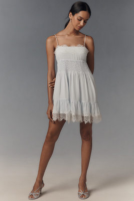 by anthropologie sleeveless poplin lace mini dress By Anthropologie Sleeveless Lace Mini Dress