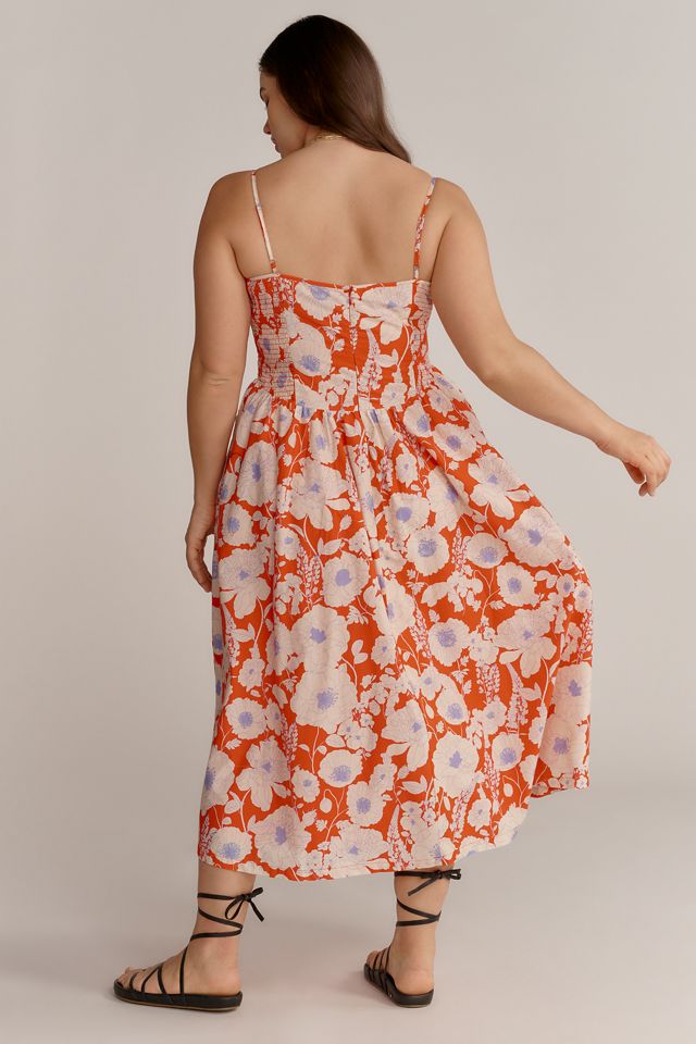 Maeve Sleeveless Square-Neck Drop-Waist Midi Dress #5