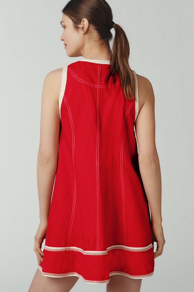 PIlcro Sleeveless Zip-Front Denim Mini Dress #2