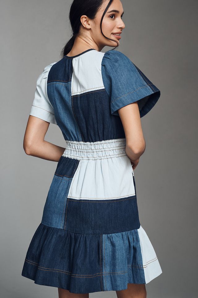 La Robe Mini Somerset : Édition Patchwork | Anthropologie FR