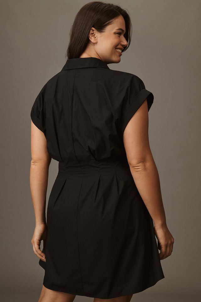 By Anthropologie Short-Sleeve Belted Shirt Dress #5