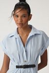 By Anthropologie Short-Sleeve Belted Shirt Dress