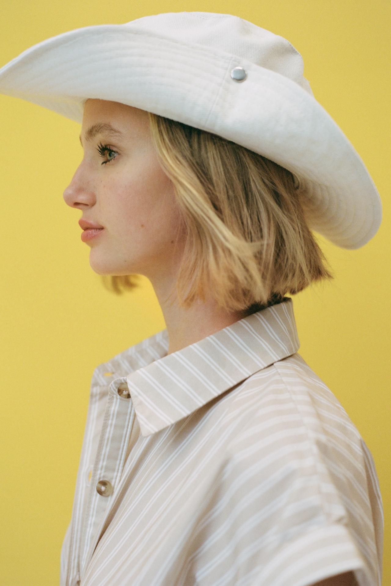 Faye Short-Sleeve Belted Shirtdress