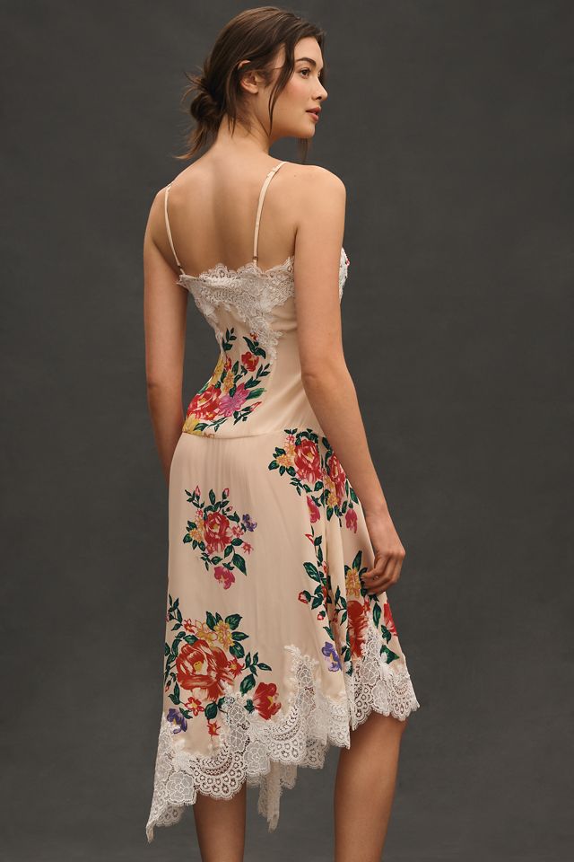 Vestito Midi Senza Maniche con Scollo a V in Pizzo By Anthropologie #2