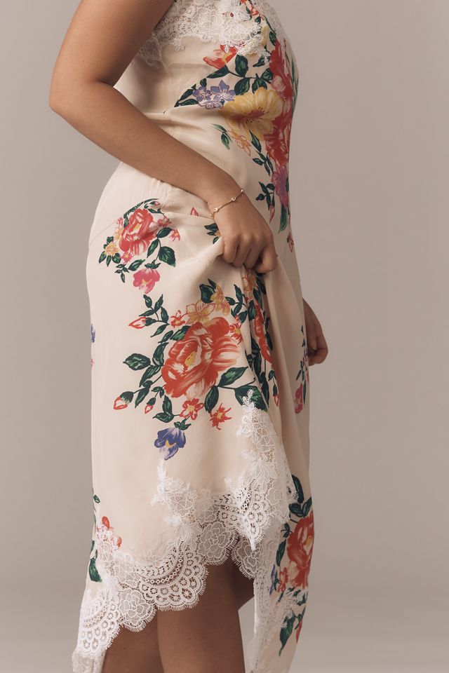 Anthropologie ノースリーブVネック レーススリップミディドレス By Anthropologie Sleeveless V-Neck Lace Slip Midi Dress