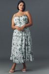 By Anthropologie Sleeveless Drop-Waist Midi Dress
