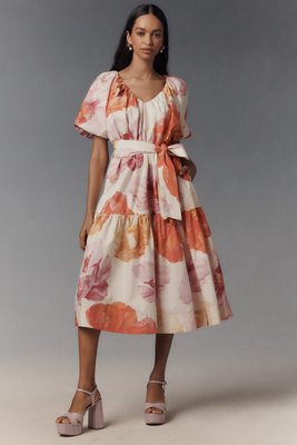 By Anthropologie Short-Sleeve Midi Tent Dress product page