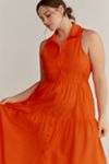 Maeve Sleeveless Midi Shirt Dress