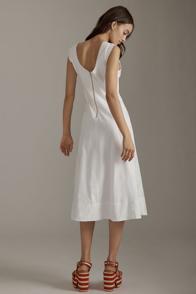 By Anthropologie Sleeveless Scoop-Neck Midi Dress #1