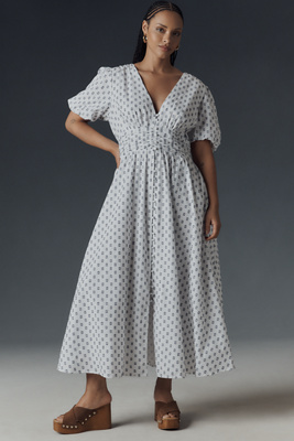 By Anthropologie The Katerina Button-front Dress In White