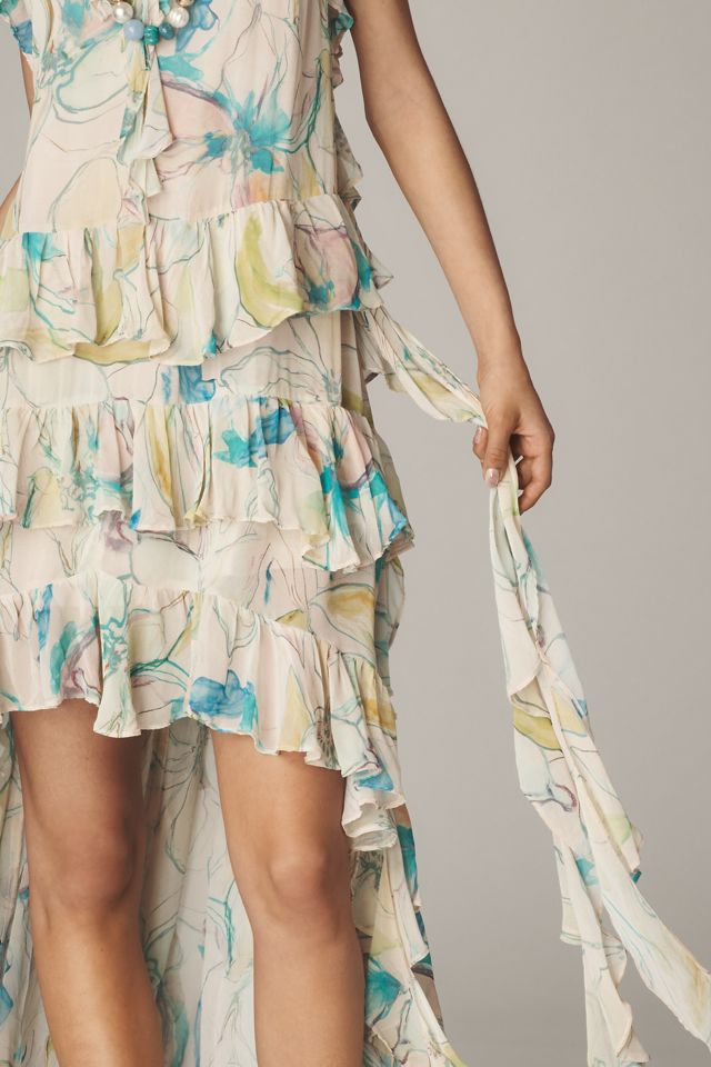 Anthropologie ★ Maeve V-Neck Ruffle Hi-Low Dress Maeve V-Neck Ruffle Hi-Low Dress | Anthropologie