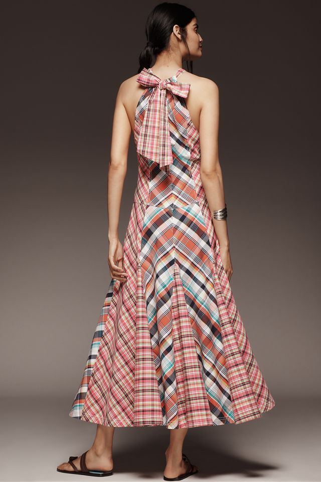 Pilcro Patchwork Halter Midi Dress #3