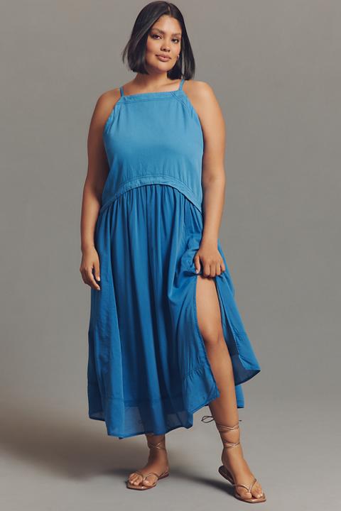 Pilcro Sleeveless Twofer Midi Dress