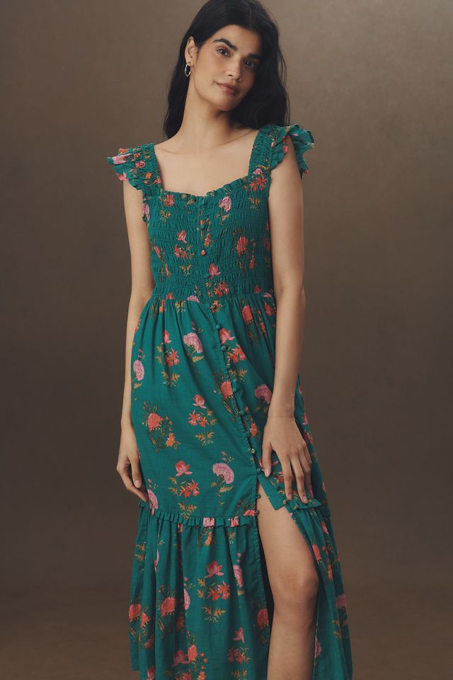 The Peregrine Square-Neck Midi Dress #2