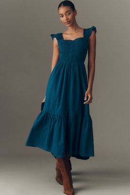 Faithfull Babydoll Midi Dress | Anthropologie