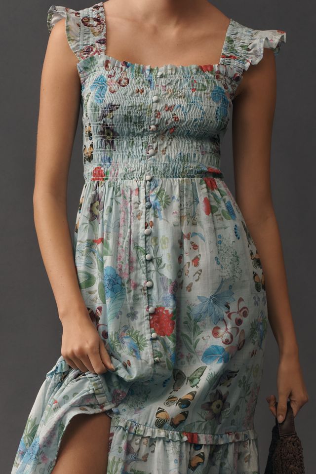 Peregrine Square-Neck Midi Dress #2
