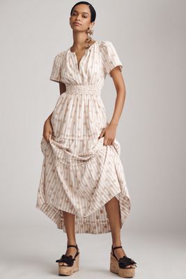 Smocked Maxi Dress | Anthropologie