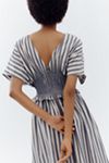 By Anthropologie V-Neck Zip-Front Midi Dress